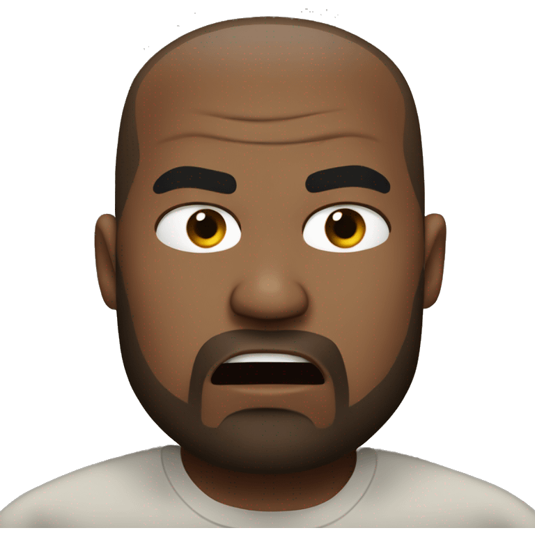 Kanye west angry emoji