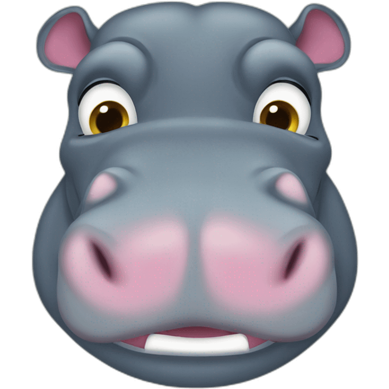 Hippopotamus that looks like a Tunisian emoji