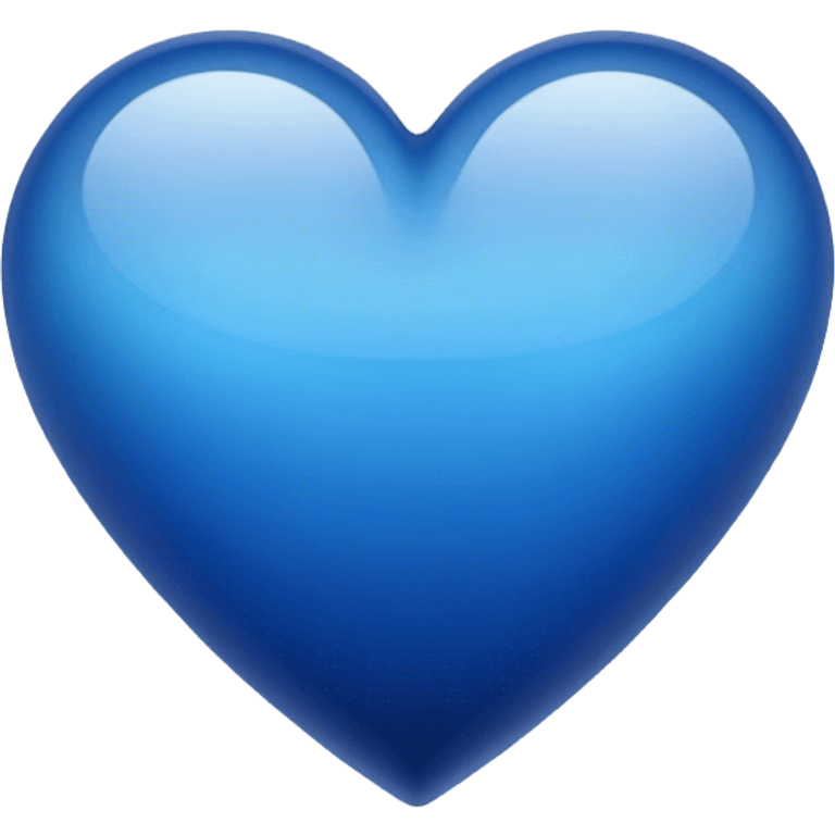 Dark blue gradient heart  emoji