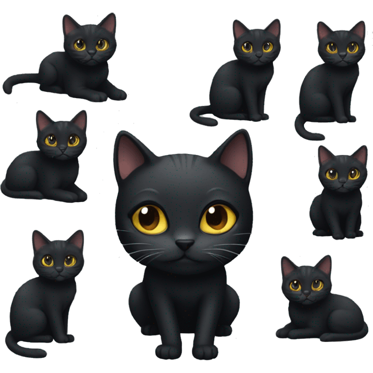 Black cat emoji