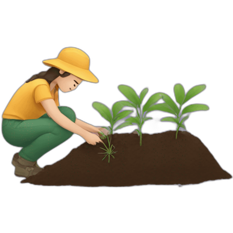 nature activist planting emoji