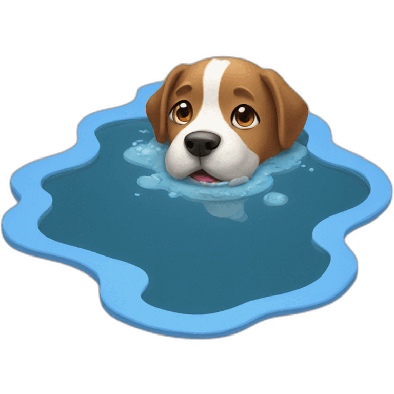 Dog puddle emoji