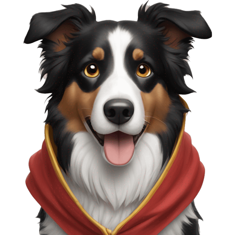 hero cape border collie emoji