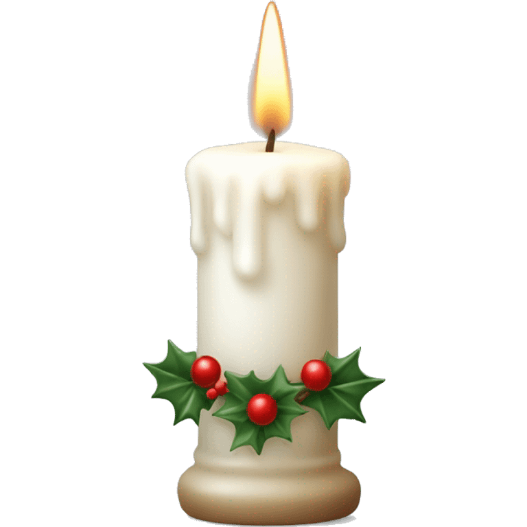 white candle christmas emoji