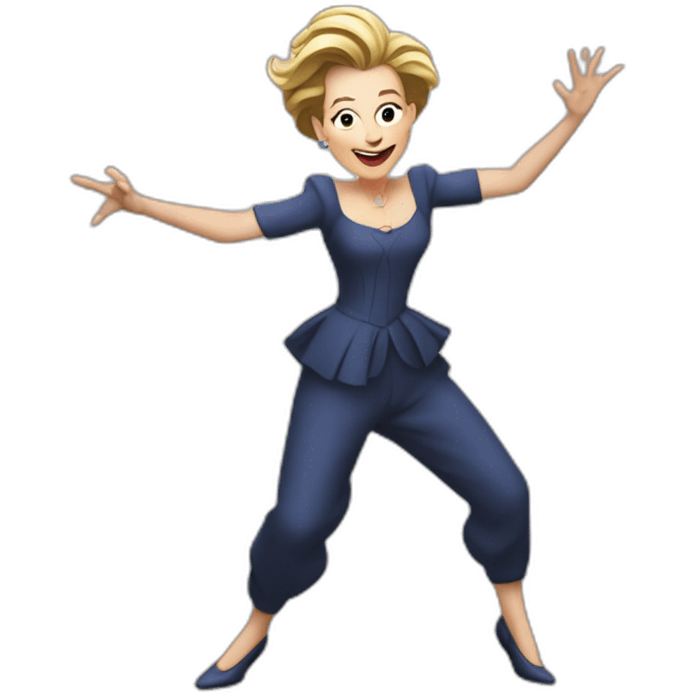 ursula von der leyen dancing emoji