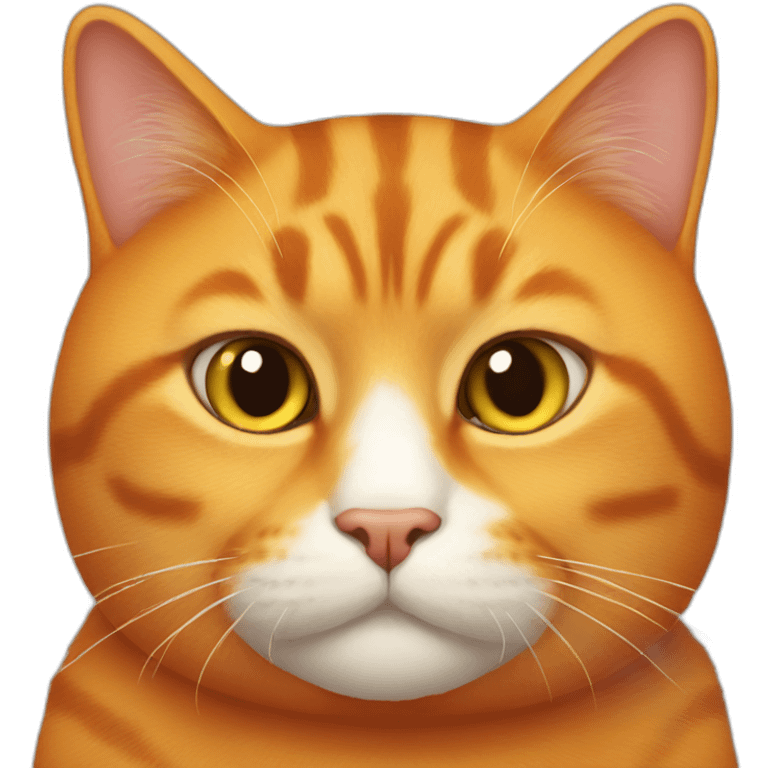 Orange fat cat emoji