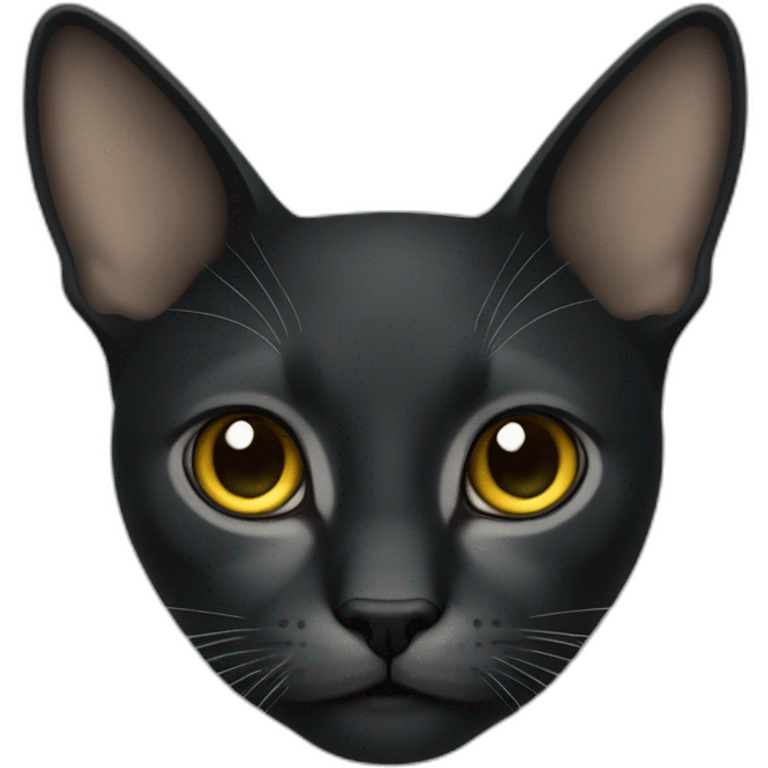 Un gato negro emoji