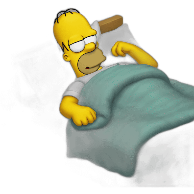 Homer simpson sleep emoji