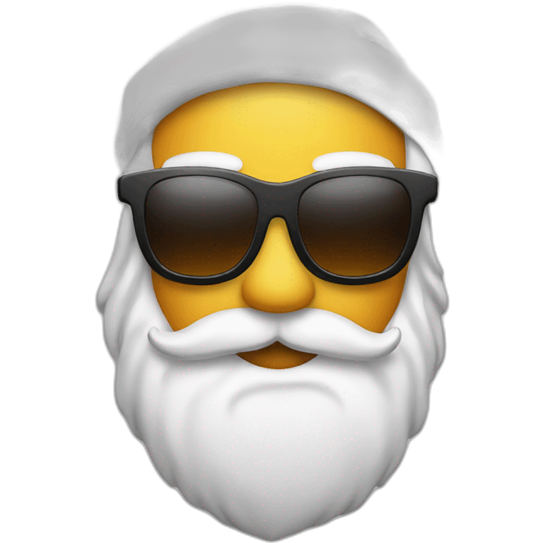 santa with sunglasses emoji