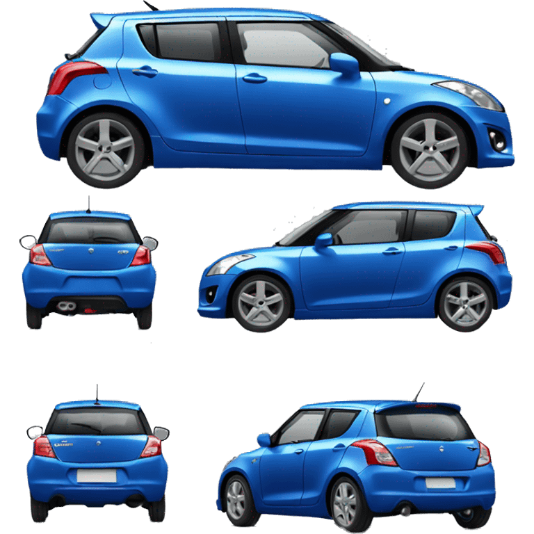 Blue Suzuki swift 2011 emoji