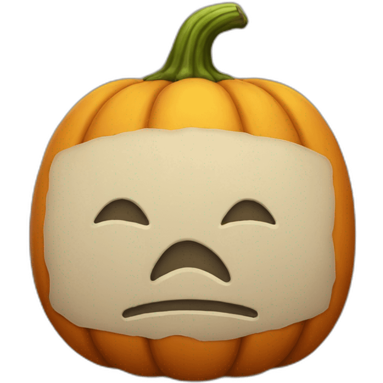 sad pumpkin emoji