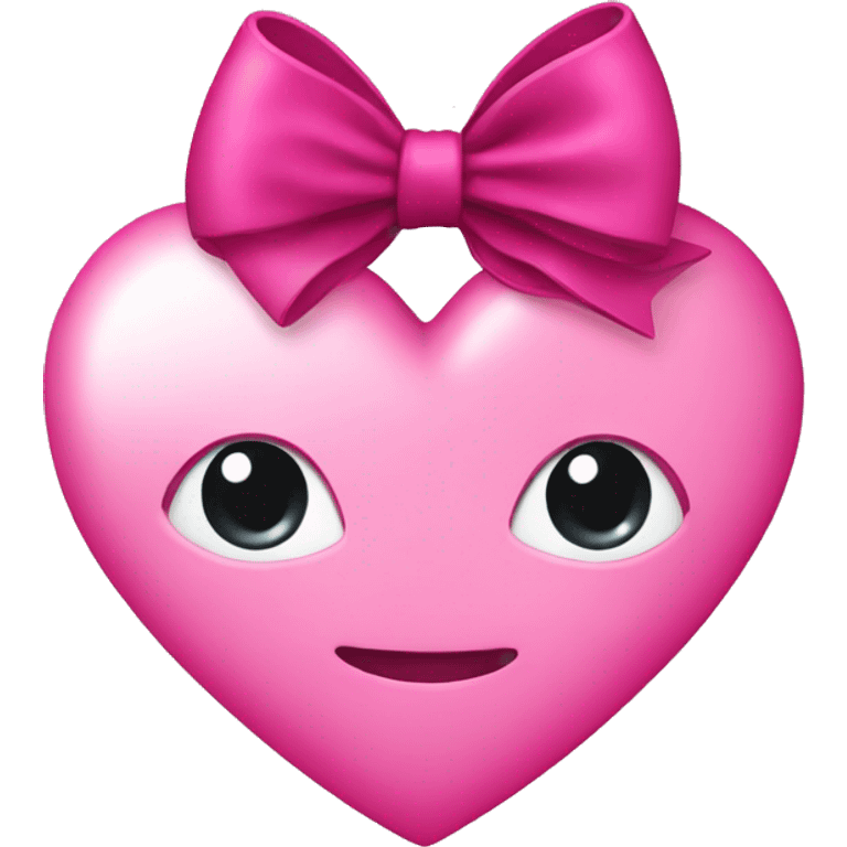 Pink heart with dark pink bow emoji