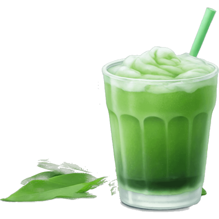 Iced matcha  emoji