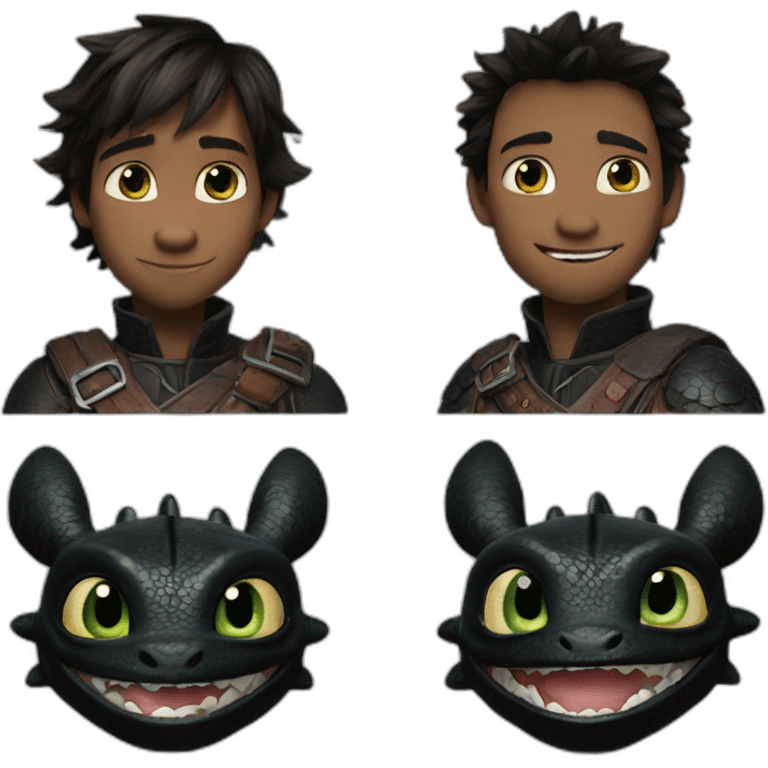 how to train your dragon toothless emoji