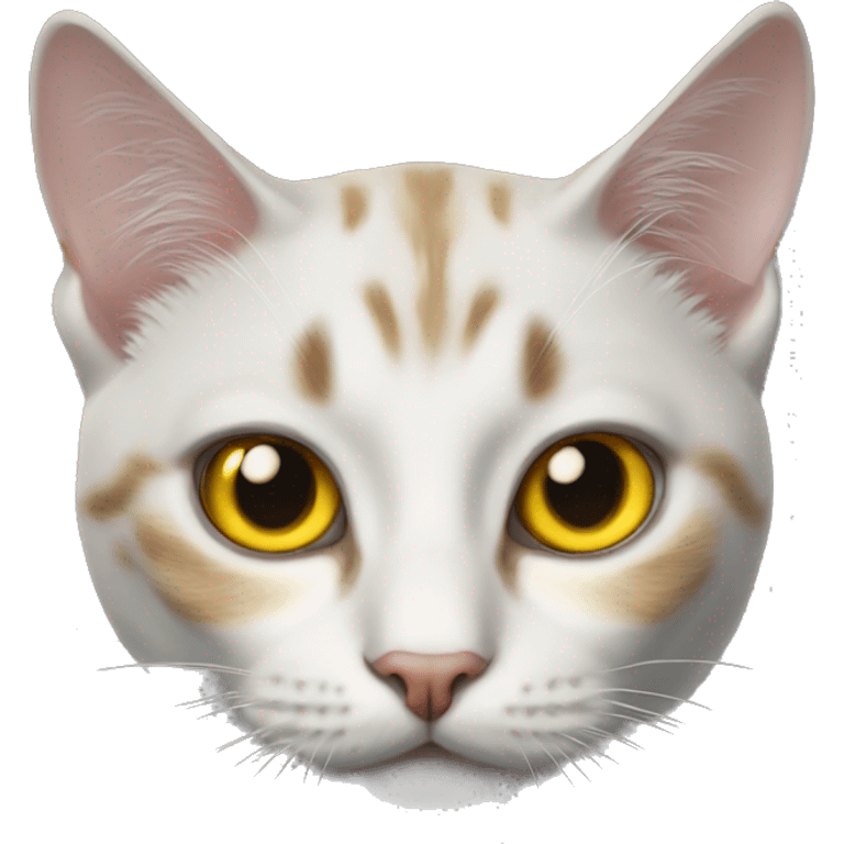 Realistic cat yellow eyes  emoji