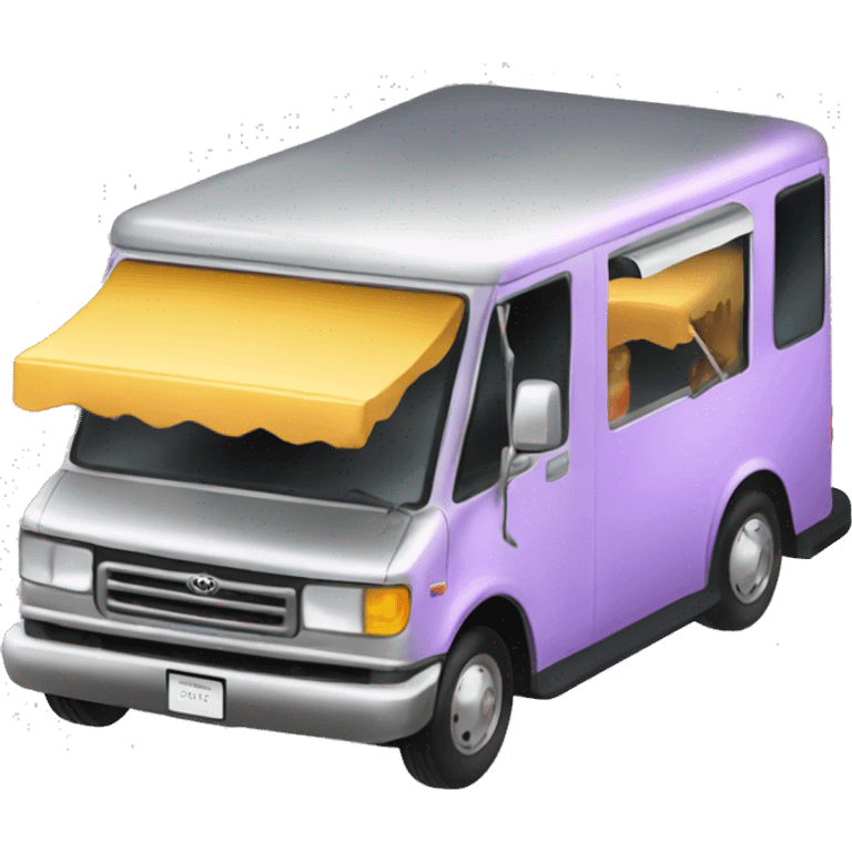 Toyota 2027 flying mini limousine food truck  emoji