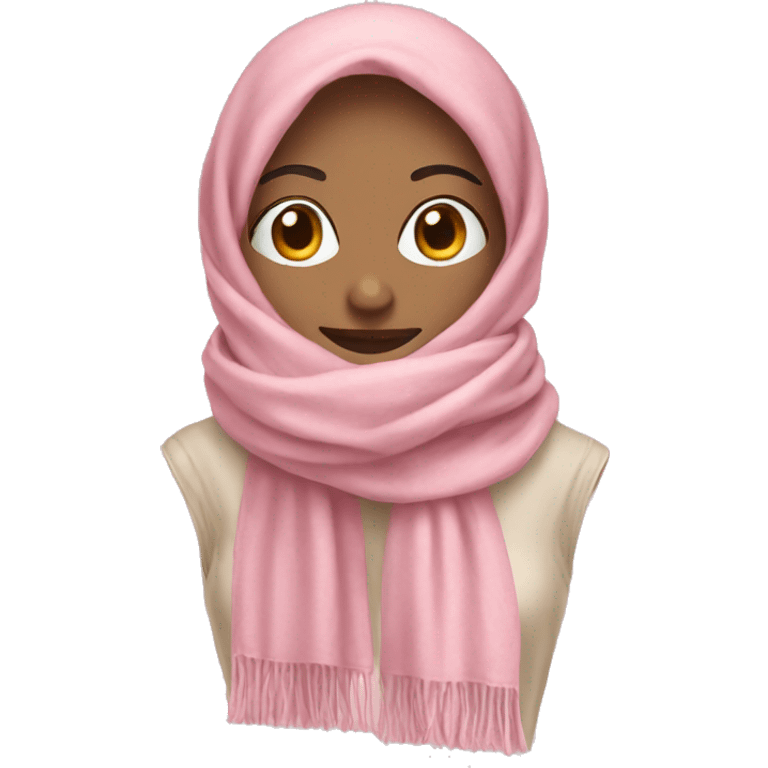 light pink scarf emoji