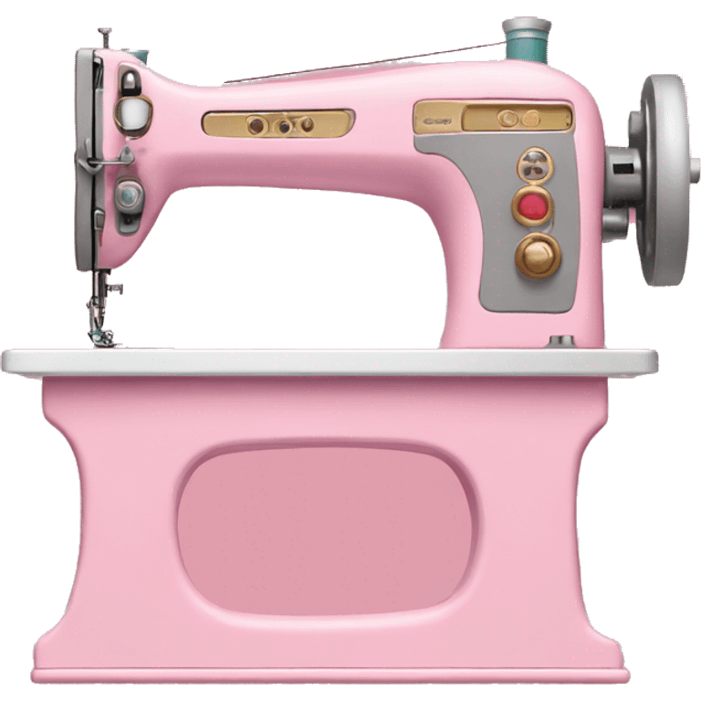 Sewing machine pink details emoji