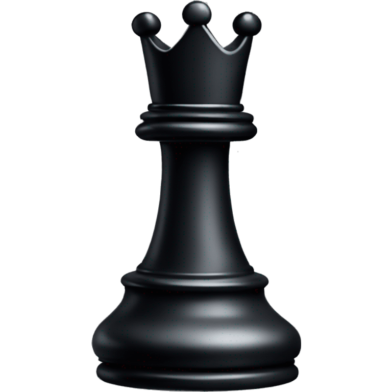 black chess piece with crown emoji