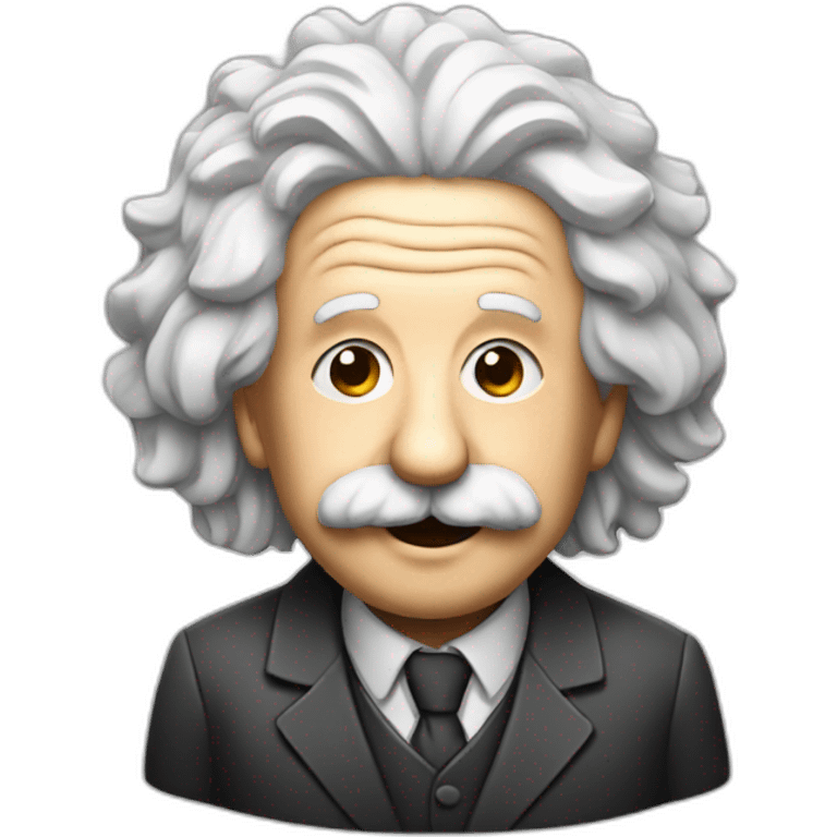 Einstein with pills emoji