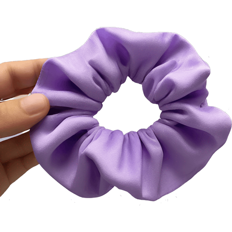 light purple scrunchie emoji