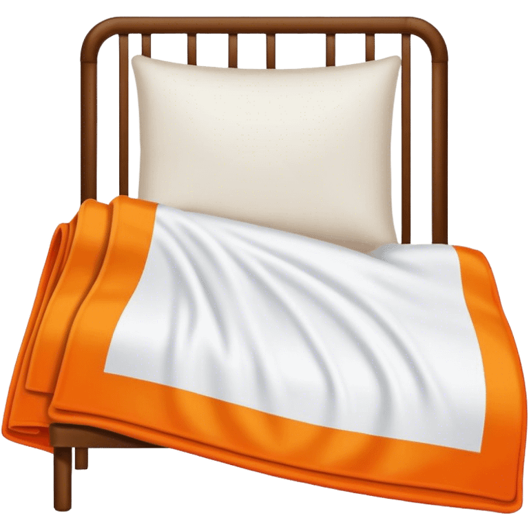 White and Orange stuck up blankets emoji