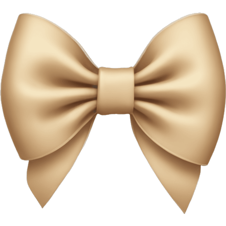 Beige bow emoji