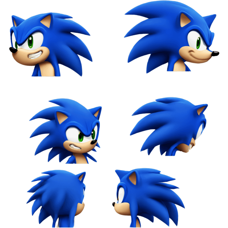 Blue sonic the hedgehog  emoji