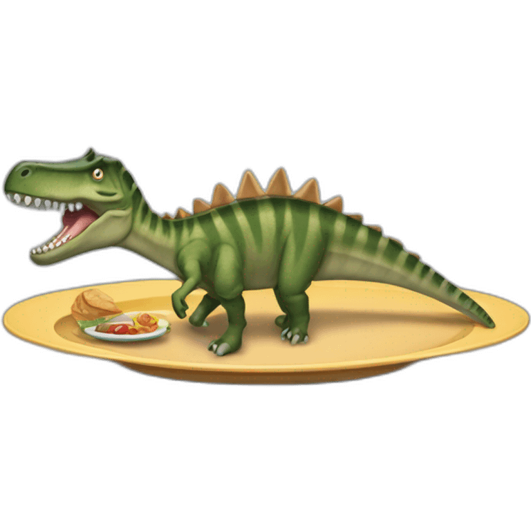 Spinosaurus dinning emoji