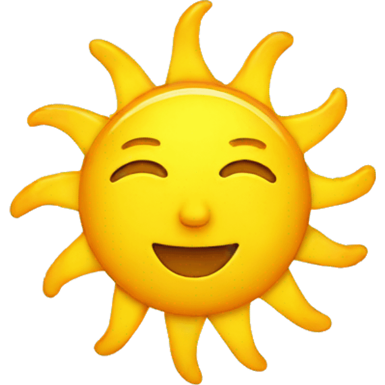 Sun with face emoji