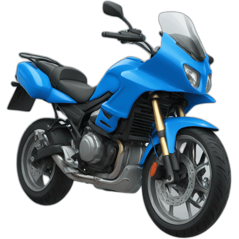 moto bleu emoji