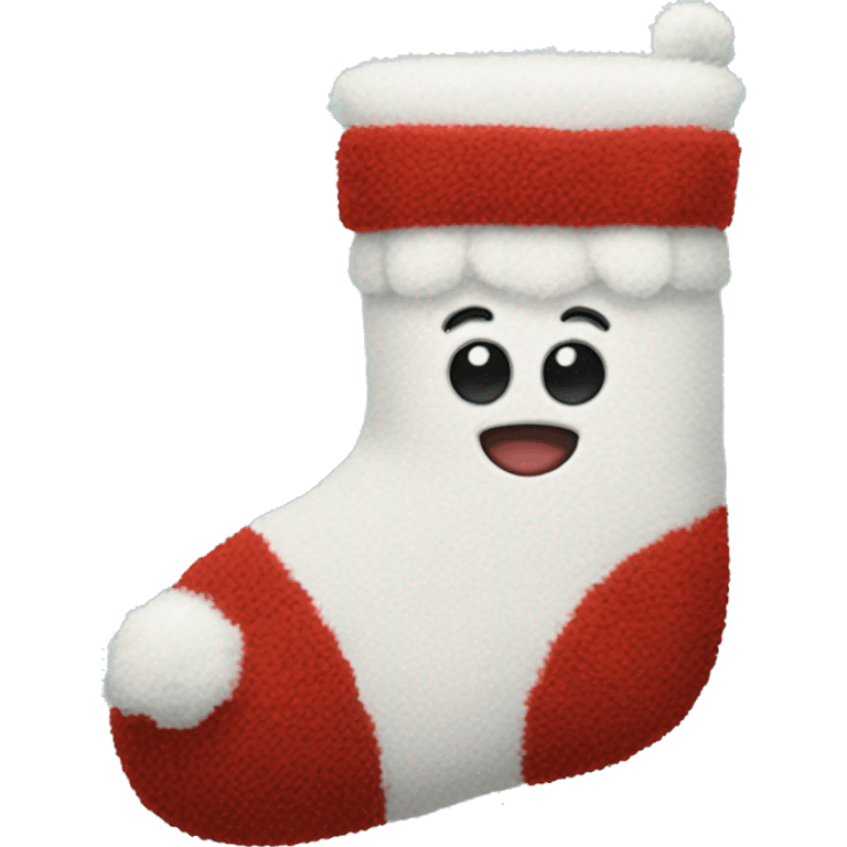 fluffy christmas socks emoji