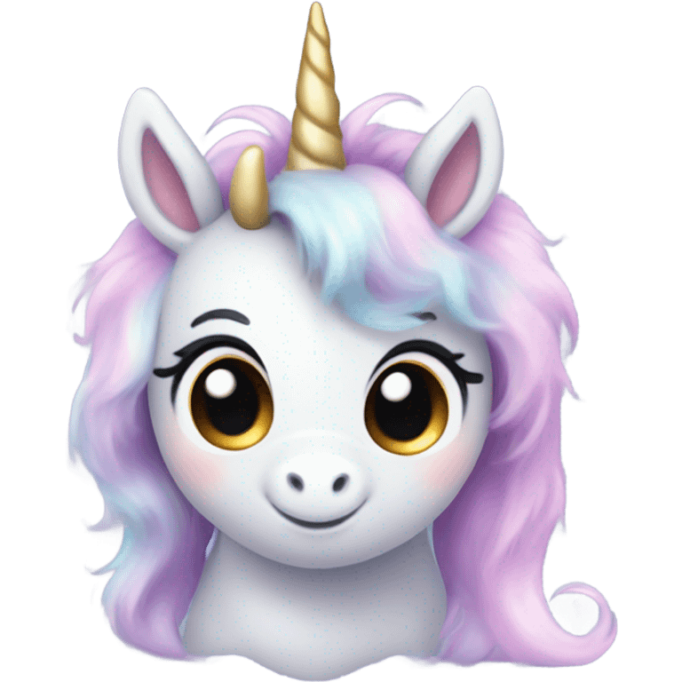 Cute anime baby unicorn emoji