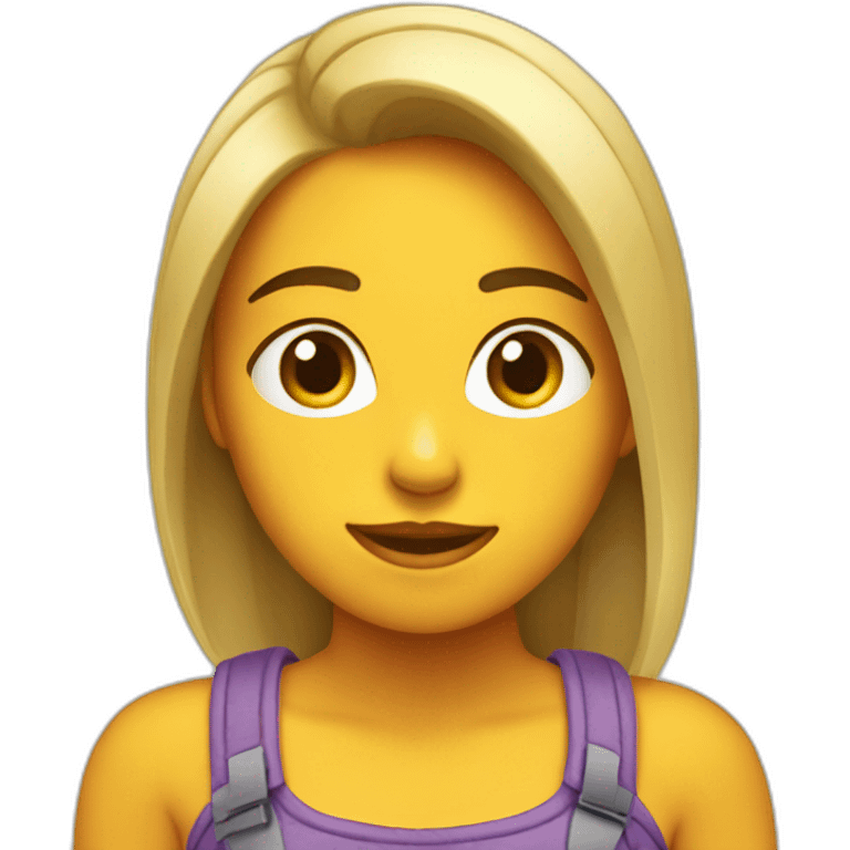 Chica bostezando emoji