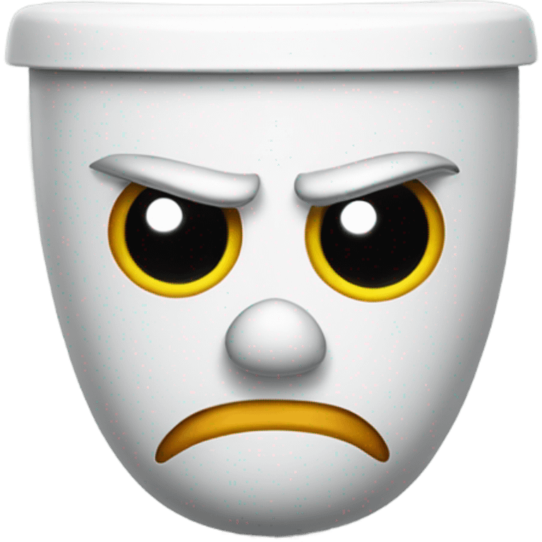 Mean toilet  emoji