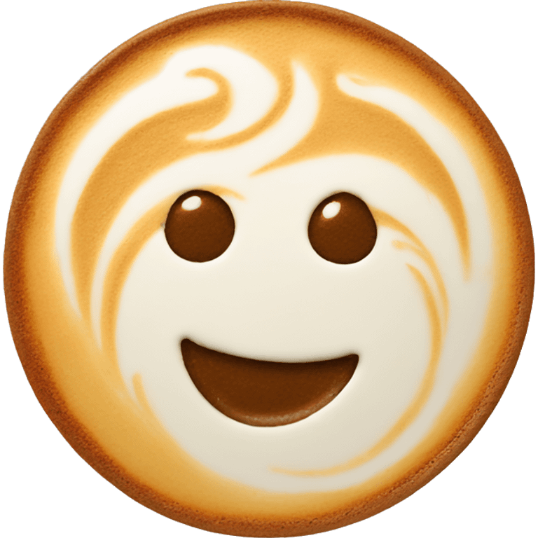 Latte art emoji