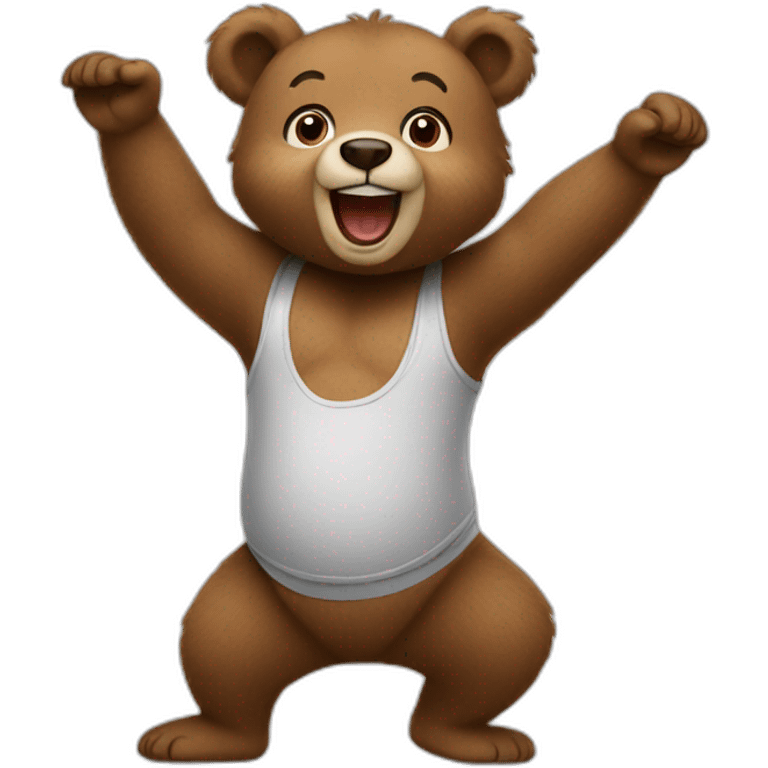 dancing baby bear emoji