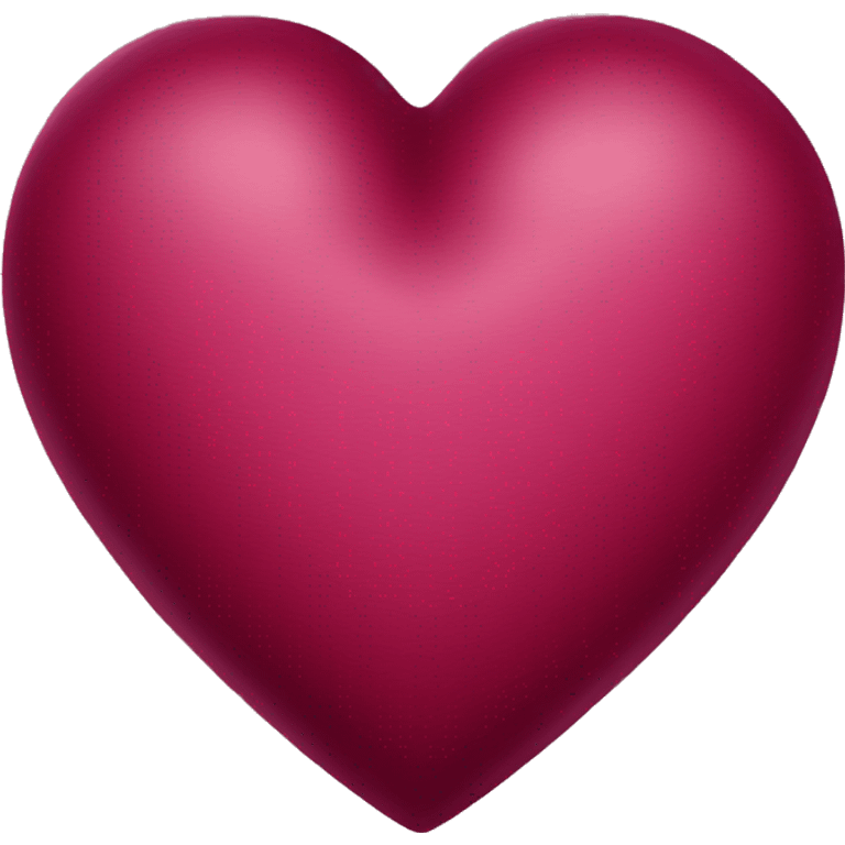 Deep cranberry colored heart emoji