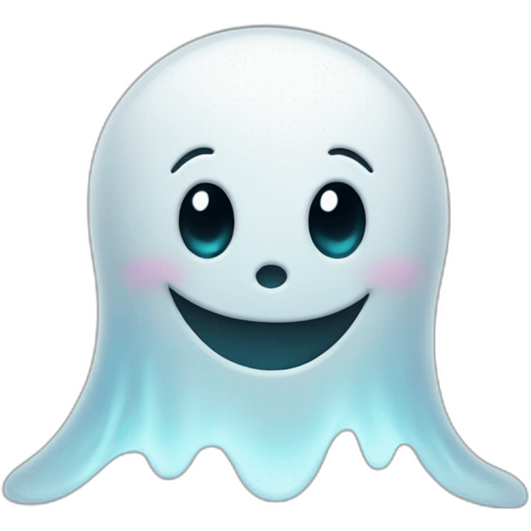 Little smiling ghost emoji