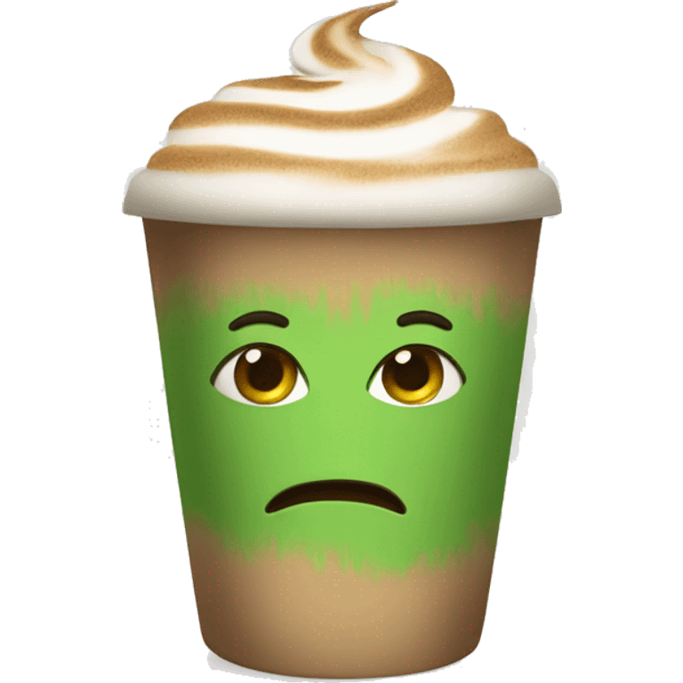 Macha latte emoji