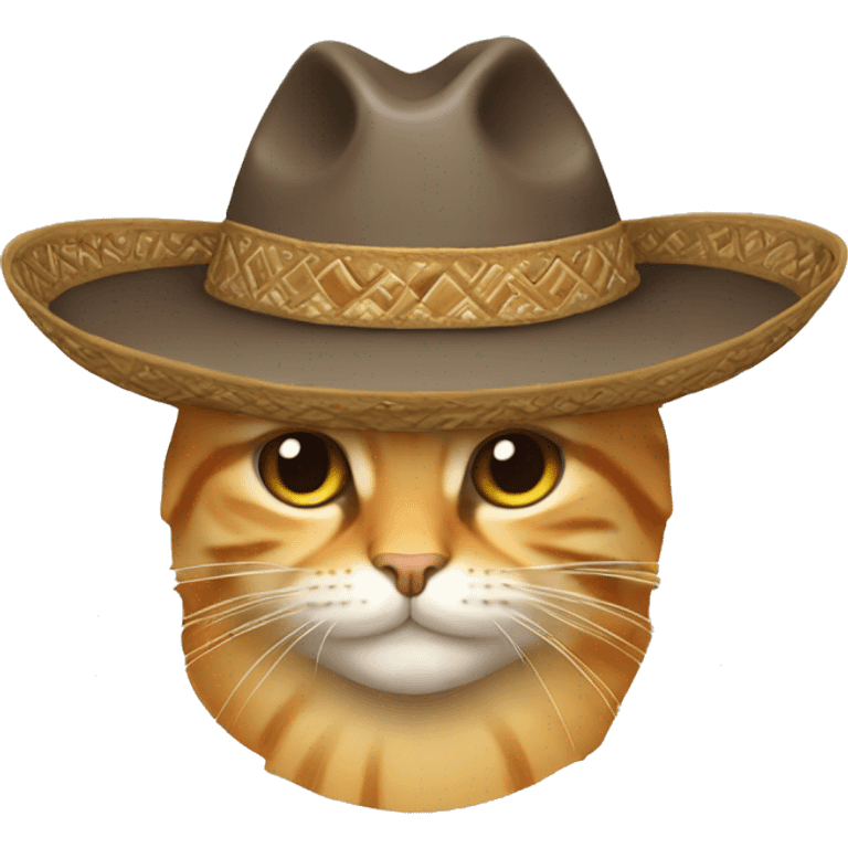 gatos con sombrero emoji