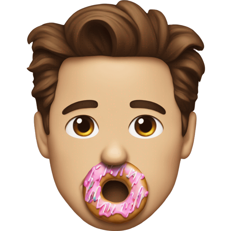 Robert Downey jr eating a donut emoji