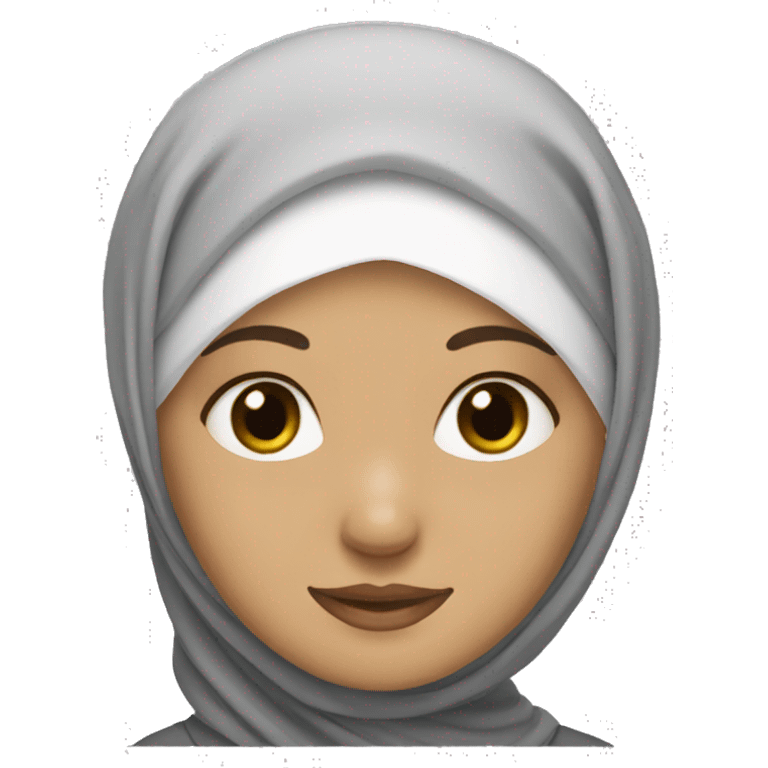 White hijabi girl emoji