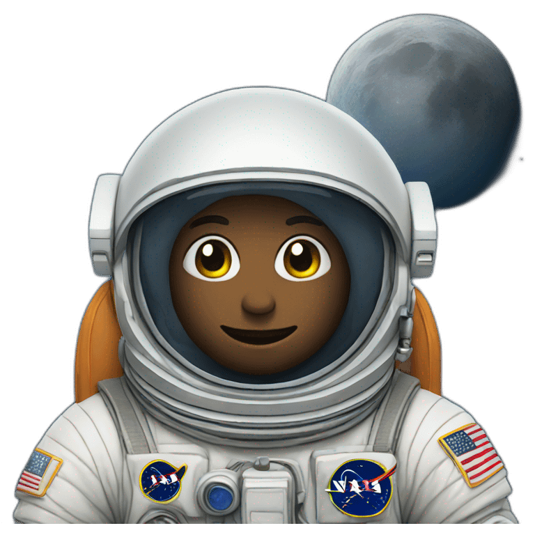 moon astronaut emoji