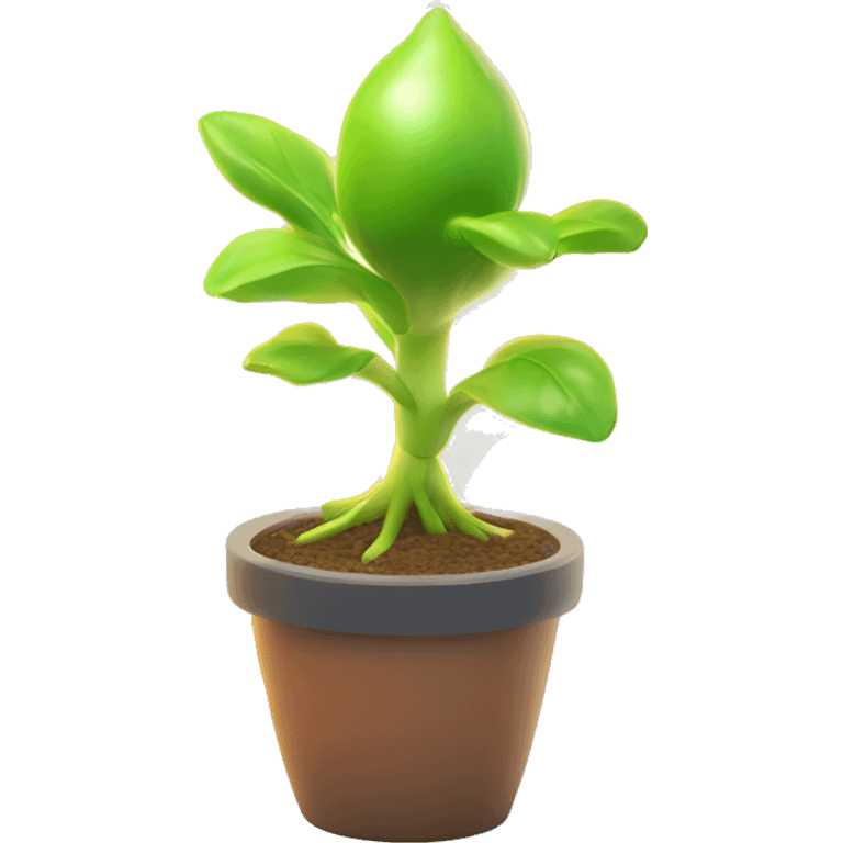 3d sprout with sun icon, mobile game, center, high detail, game asset 3d, isometric art, 3d octane render, 3d asset, lens flare emoji