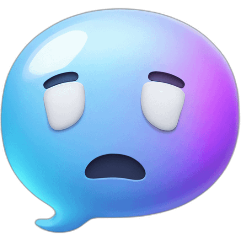 toon speak bubble ui icon 3d emoji