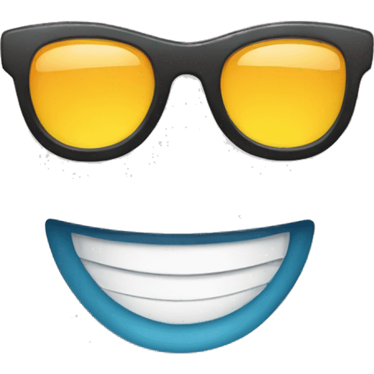 Sunglasses and smile  emoji