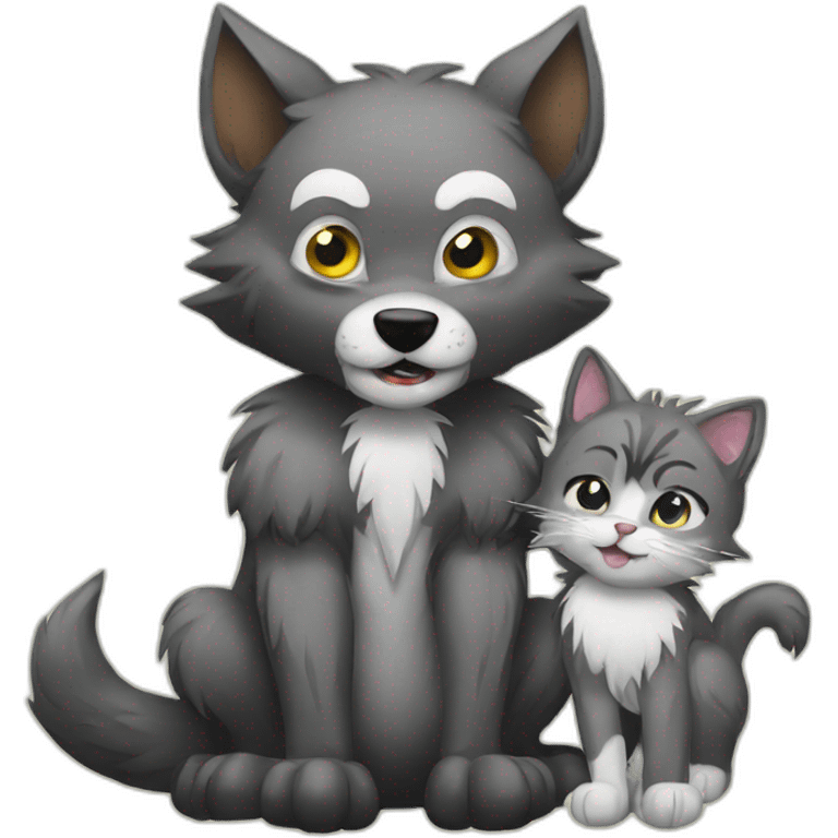 Werewolf and Kitten emoji