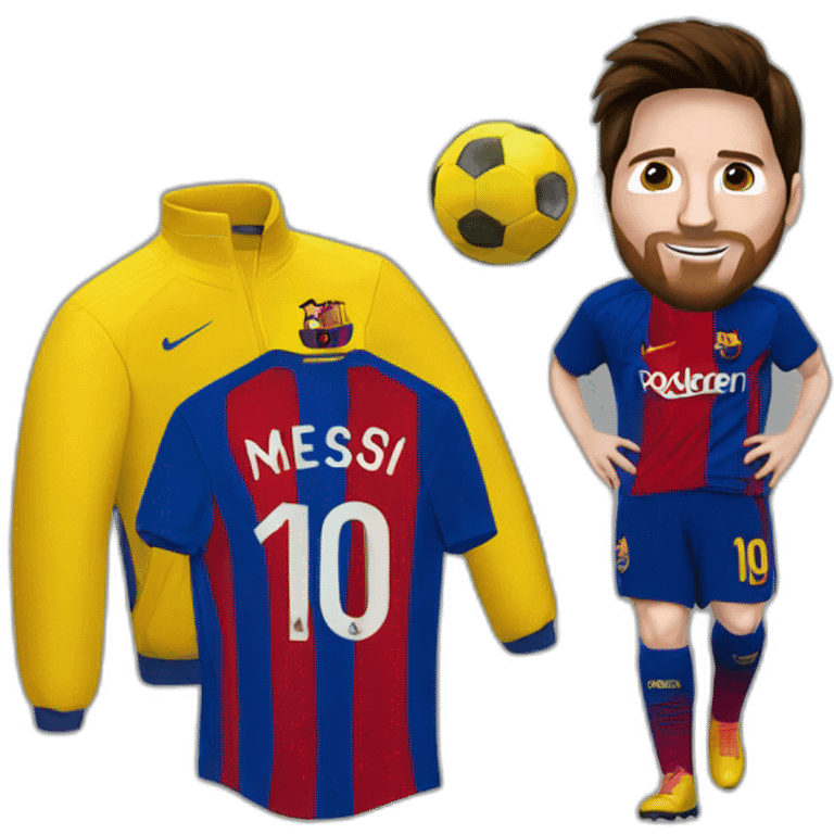 Messi say hi emoji