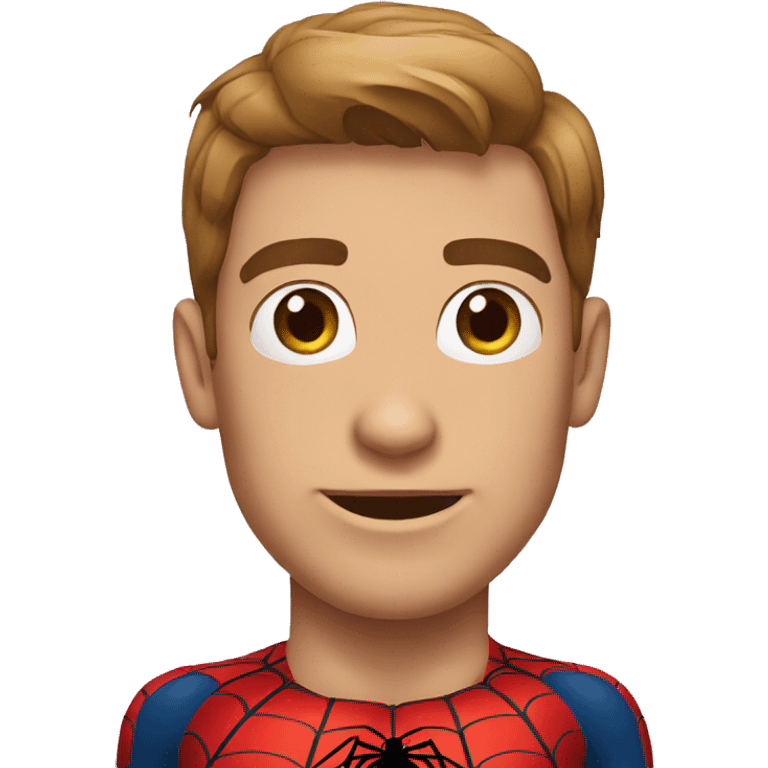 Spiderman man emoji of face emoji